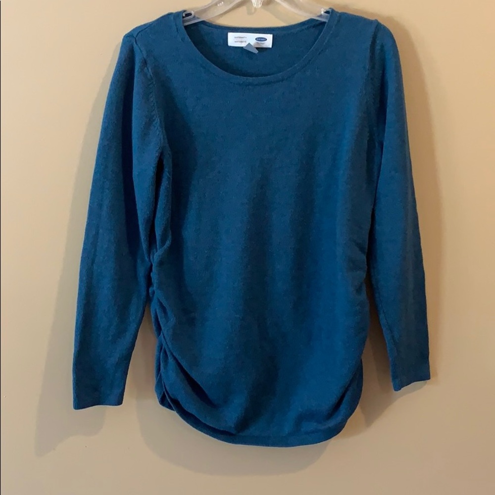 Blue maternity old navy sweater